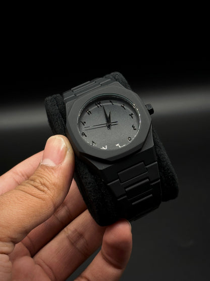 Full BLACK AURA Quartz Watch – Lightweight Design, , Premium Quality & Finish - Best Quality Analog Watch For Boys - Watch For Men | Full Black Color Watch - (Without Box)