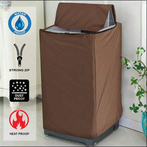 Waterproof Top Load Washing Machine Cover – Durable Parachute Fabric, (Random Color)