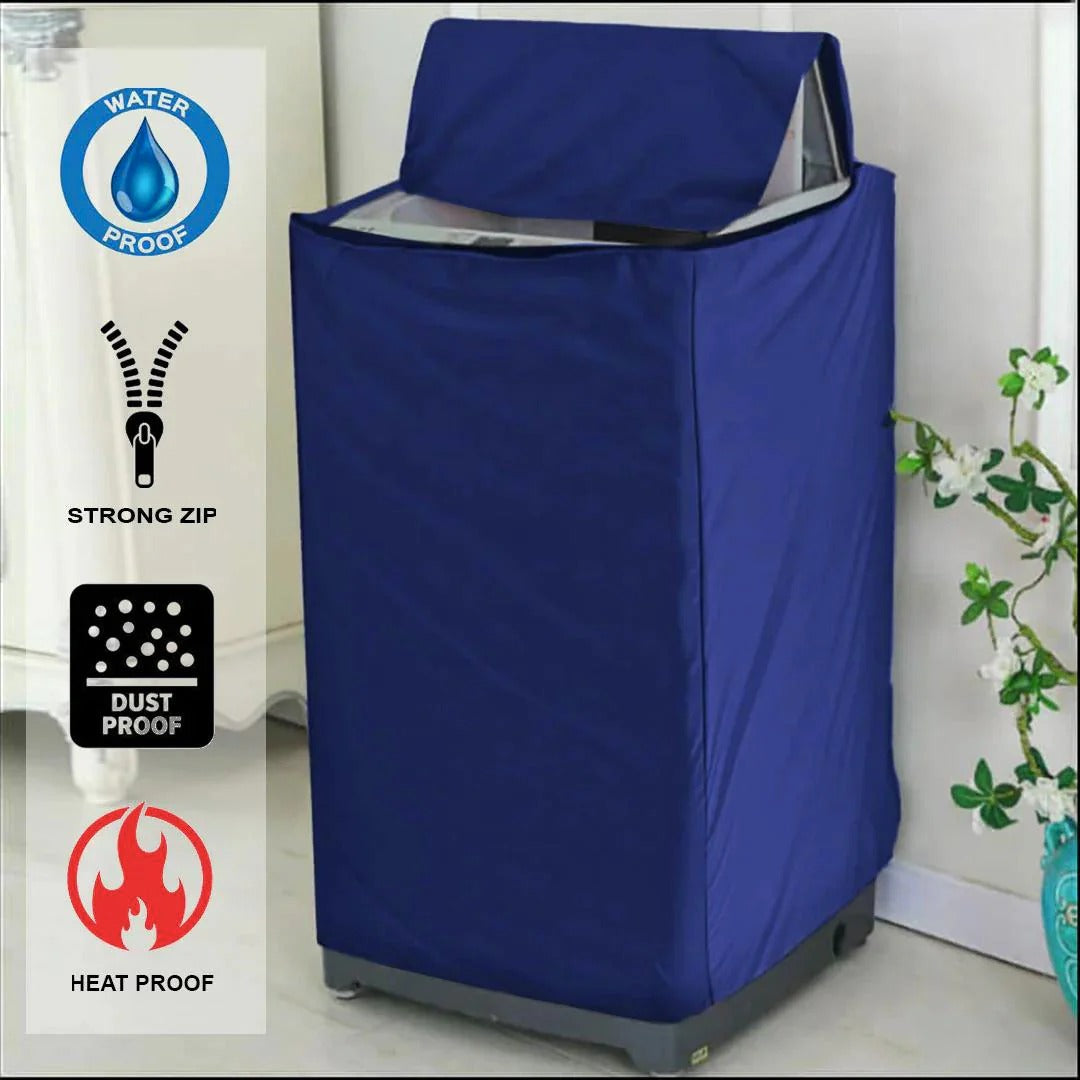 Waterproof Top Load Washing Machine Cover – Durable Parachute Fabric, (Random Color)