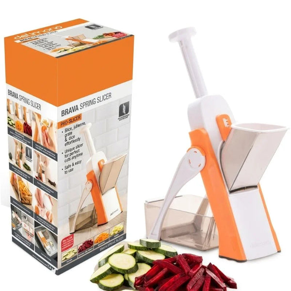 Vegetable Slicer Chopper | Manual Mandoline Cutter / Grinder | Multi-Function Fruit  &  Vegetable Slicer