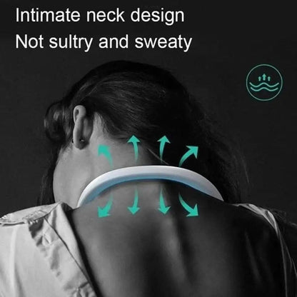 Portable Neck Fan, Bladeless Hanging Neck Fan, Summer Traveling Outdoor Sports Fans, Hands Free Rechargeable Head Fan, Cooling Airflow Wingless Neck Fan, Mini Air Cooler Conditioner for Travel Outdoor, Adjustable Comfy Neck Fan