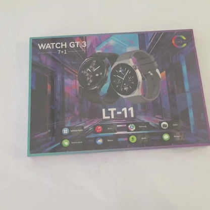 LT-11 GT 3 Smart Watch | 1.3" Touchscreen, Fitness Tracker, Heart Rate & Notifications