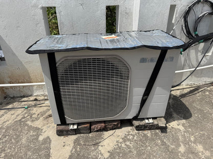 AC Outdoor Unit Protector Aluminium Cover With Straps
