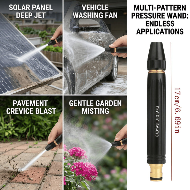Plastic High Quality Black Nozzle | Spray Nozzle For Car, Watering Flowers, Washing Glass, Water Column | Tap Nozzle High Pressure